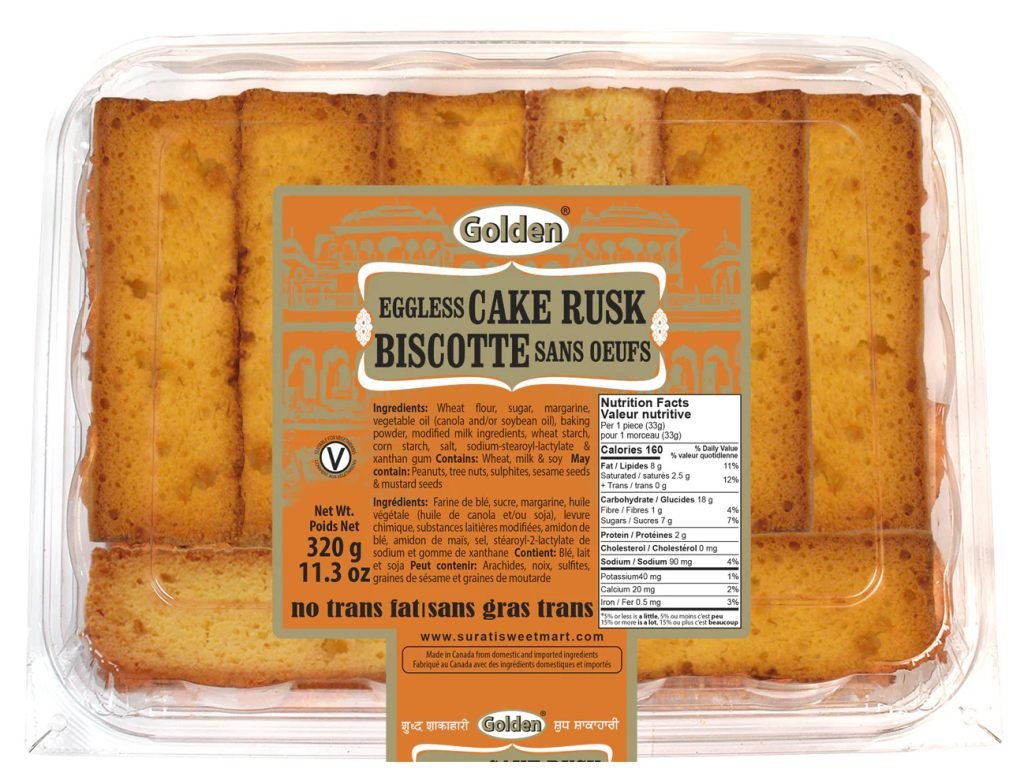 GOLDEN EGGLESS CAKE RUSK 650GM