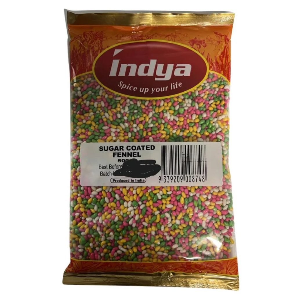 INDYA SUGAR COATED FENNEL 500GM