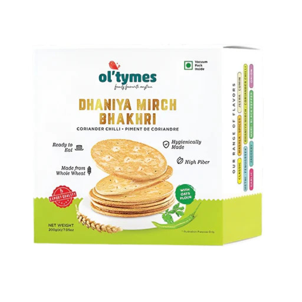 OLTYMES DHANIYA MIRCH BHAKHRI  200GM